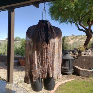 Add this FREE to any listing!  Mango Suit size 4 boho see-through blouse!!